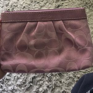 Purple Coach Wristlet